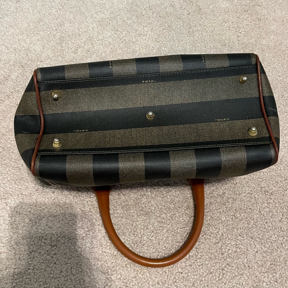 Fendi Penguin Striped Boston Bag - Picture 6 of 9